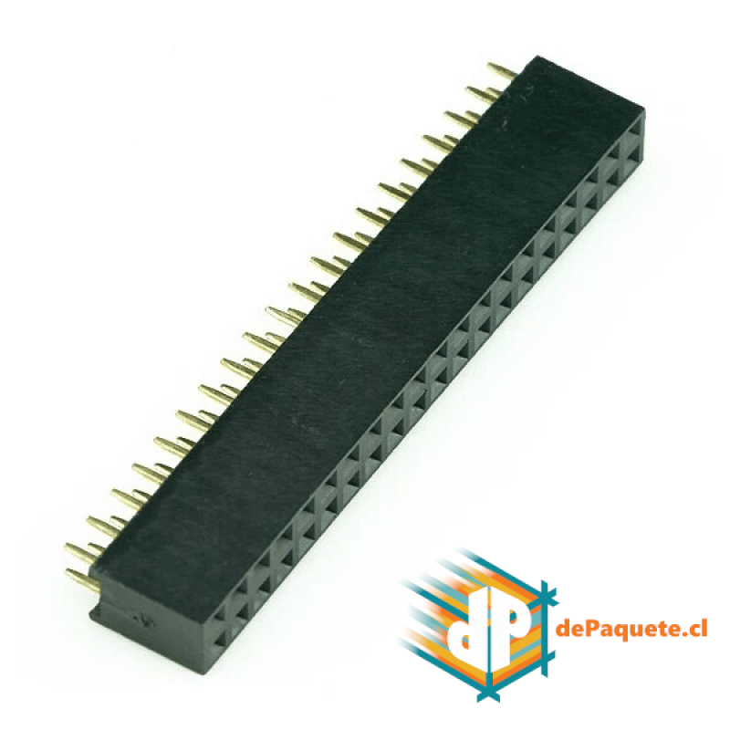 Pin Header 2x20 Hembra 2.54mm Pin Header 2x20 Hembra 2.54mm