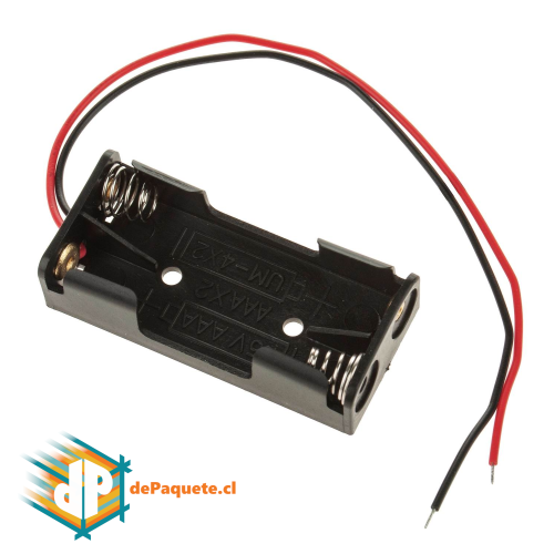 Portapilas x2 AAA sin plug