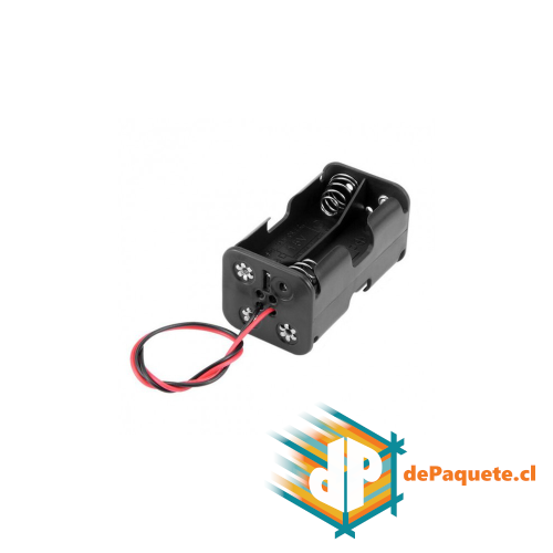 Portapilas x4 AAA sin plug