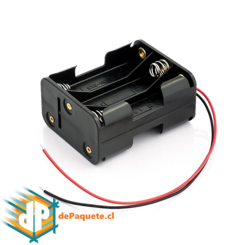 Portapilas x6 AAA sin plug