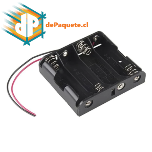 Portapilas x4 AA sin plug