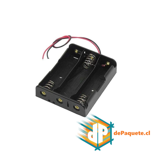 Portapilas x3 AA sin plug