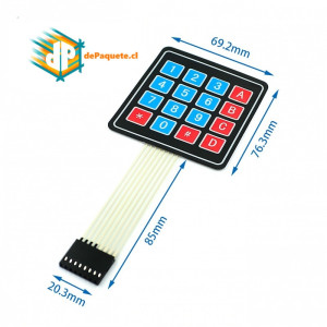 Teclado matricial 4x4 Teclado matricial 4x4