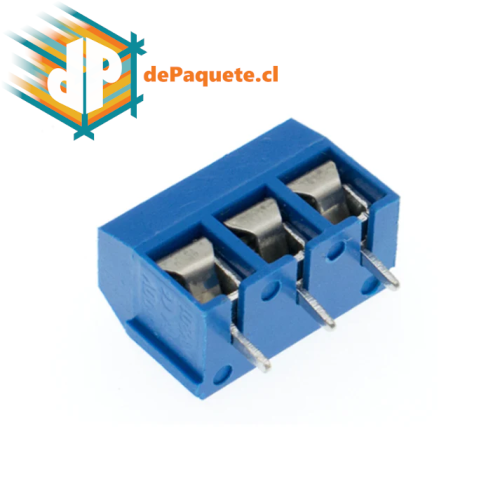 Conector de Tornillo Kf301-3p (azul)