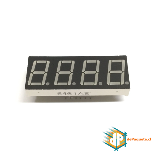 Display LED 7 Segmentos 4 Digitos  0,56" Cátodo común