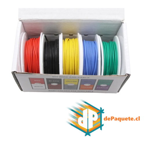 Cable 24AWG UL 1007 10 metros (flex)