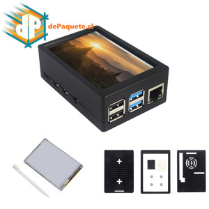 Pantalla con carcasa para Raspberry LCD TFT 3.5 '' touch Pantalla con carcasa para Raspberry LCD TFT 3.5 '' touch