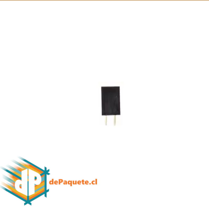 Pin conector hembra 1 fila 2.54mm 2 pin