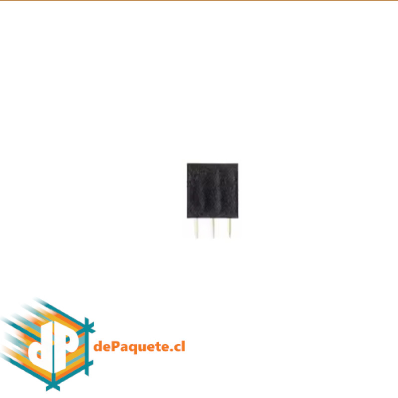 Pin conector hembra 1 fila 2.54mm 3 pin