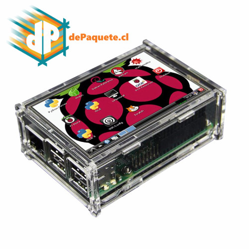 Pantalla con carcasa para Raspberry LCD TFT 3.5 '' touch