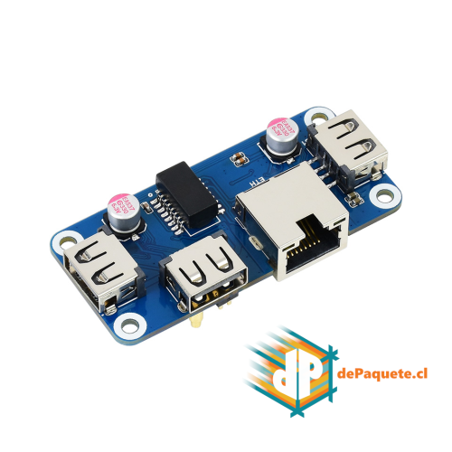 USB HUB HAT 1x RJ45, 3x USB