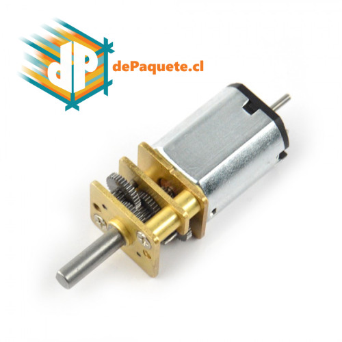Motor DC con mini motorreductor metálico - N20