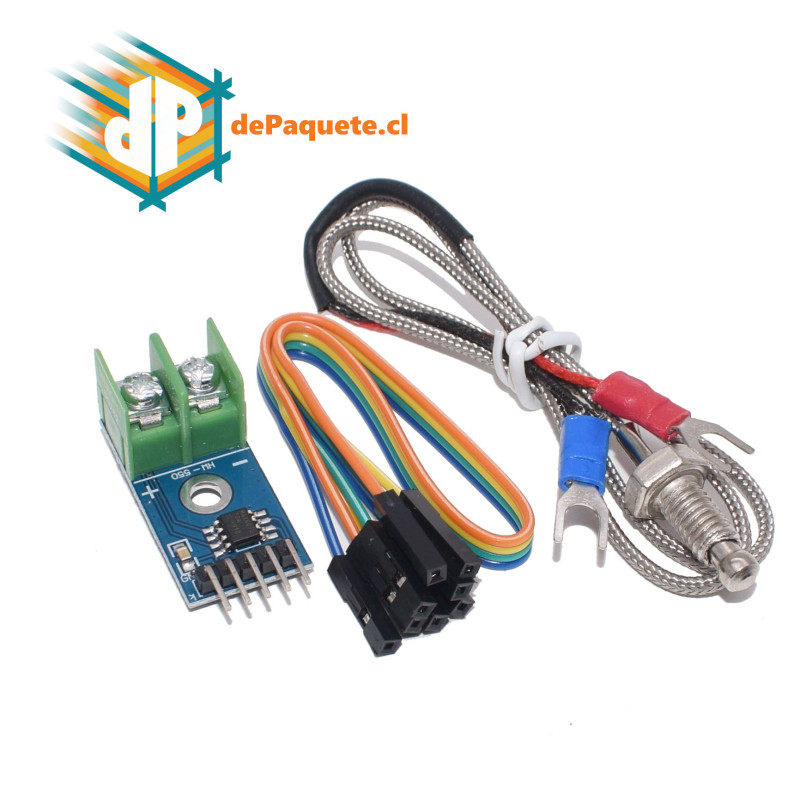 Módulo MAX6675 + Módulo de temperatura termocupla Sensor tipo K