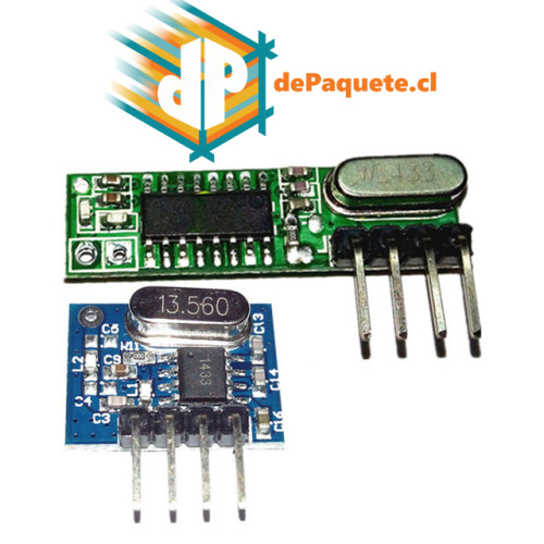 Kit superheterodino Emisor y Receptor RF 433mhz - WL101-341